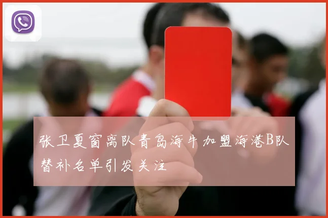 张卫夏窗离队青岛海牛加盟海港B队替补名单引发关注